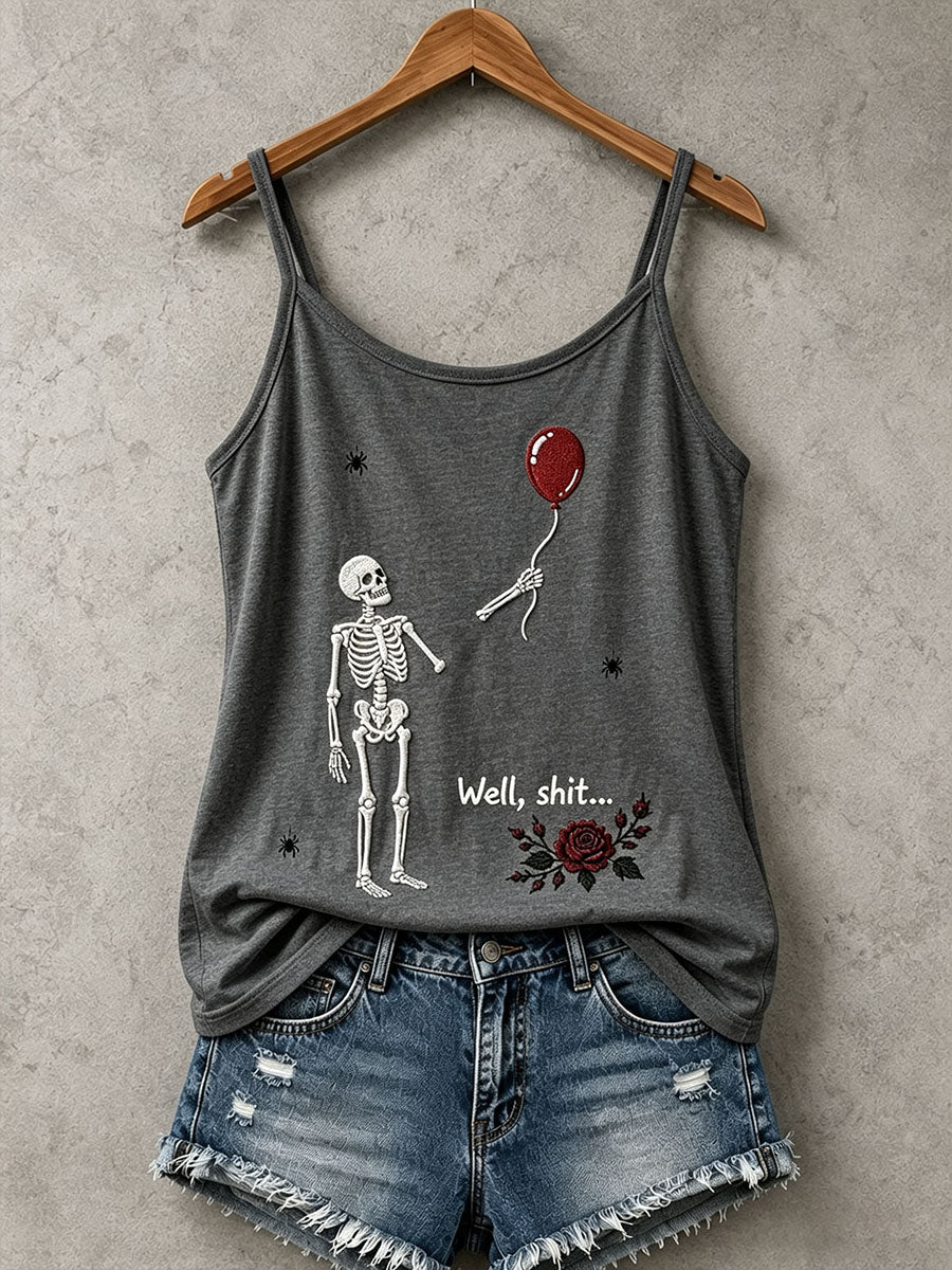 Women's Gothic Skull Tank Top