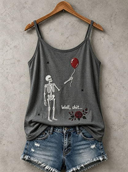 Women's Gothic Skull Tank Top