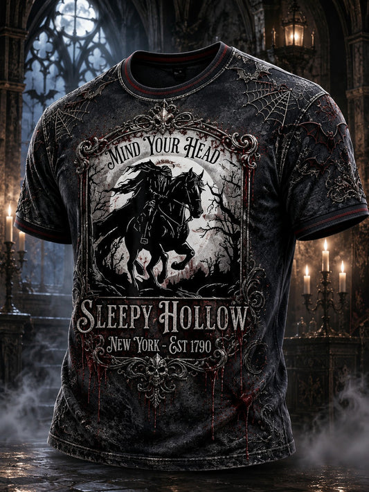 Men's Mind Your Head Sleepy Hollow Printed T-shirt