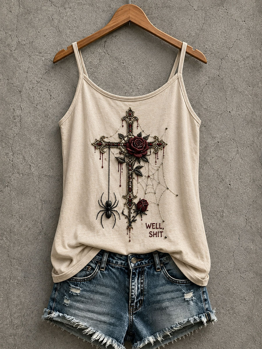 Women's Gothic Cross Tank Top