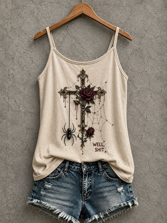 Women's Gothic Cross Tank Top
