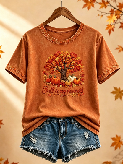 Women's Fall Is My Favorite Color short-sleeved T-shirt