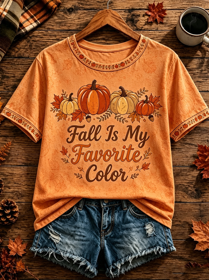 Women's Fall Is My Favorite Color short-sleeved T-shirt