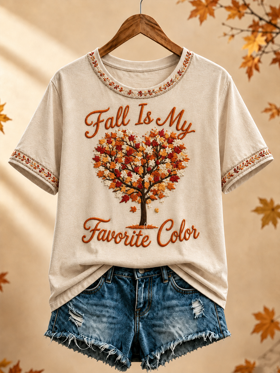 Women's Fall Is My Favorite Color short-sleeved T-shirt