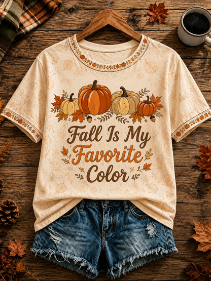 Women's Fall Is My Favorite Color short-sleeved T-shirt