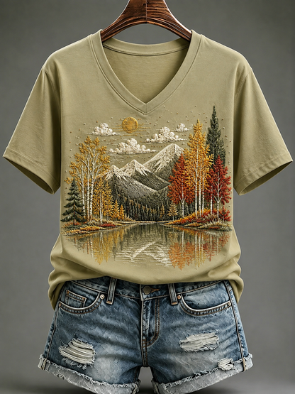 Women's Fall Short-sleeved T-shirt