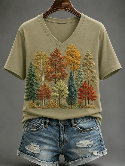 Women's Fall Short-sleeved T-shirt