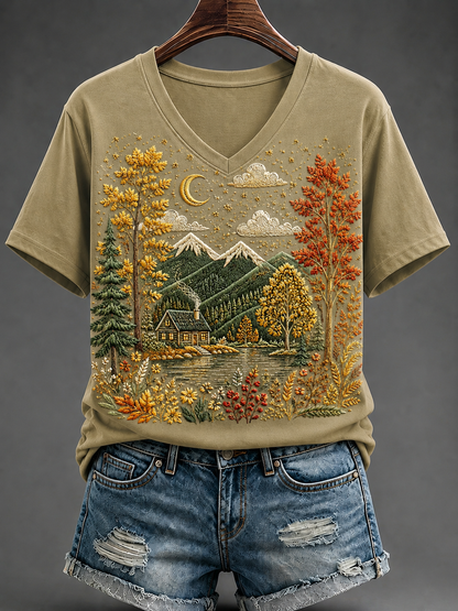 Women's Fall Short-sleeved T-shirt