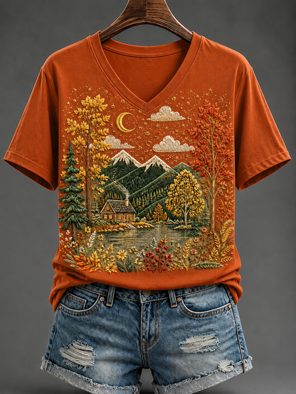 Women's Fall Short-sleeved T-shirt