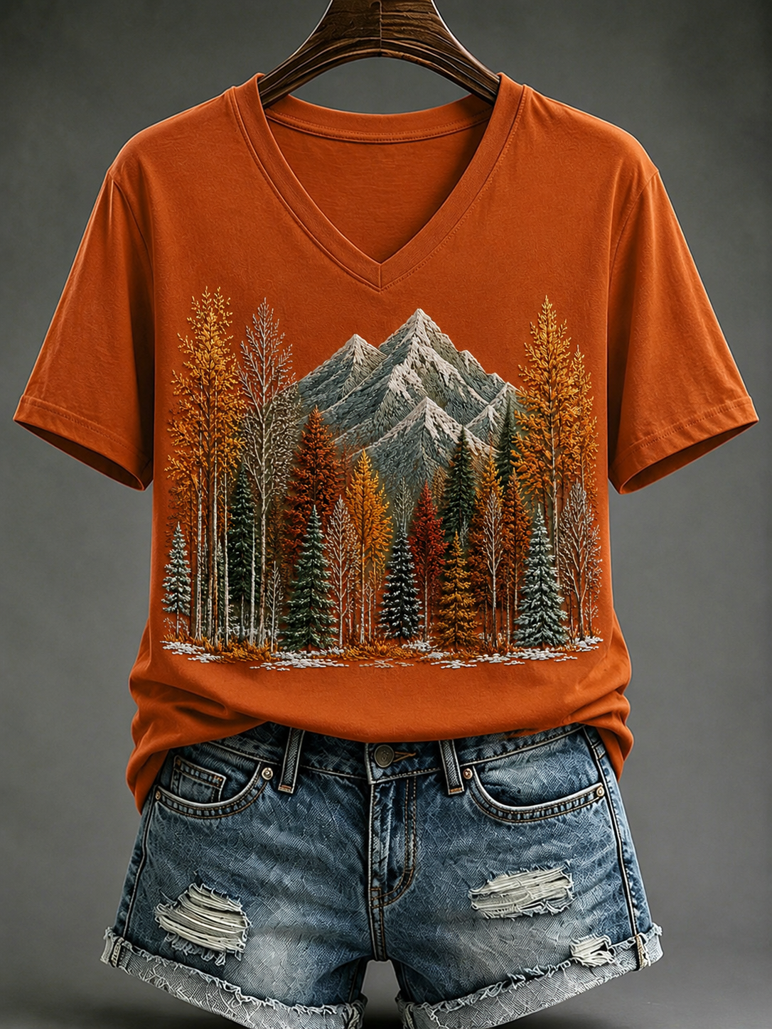 Women's Fall Short-sleeved T-shirt
