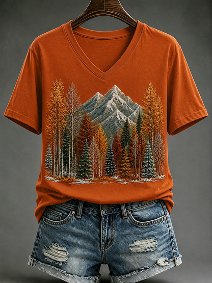 Women's Fall Short-sleeved T-shirt
