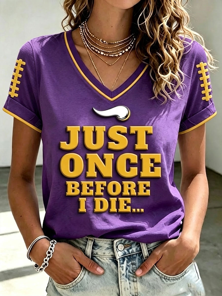Women's Just Once Before I Die Short-sleeved T-shirt
