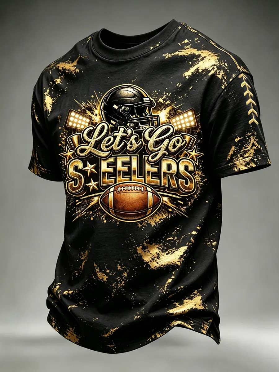 Men's Football Short Sleeves T-shirt