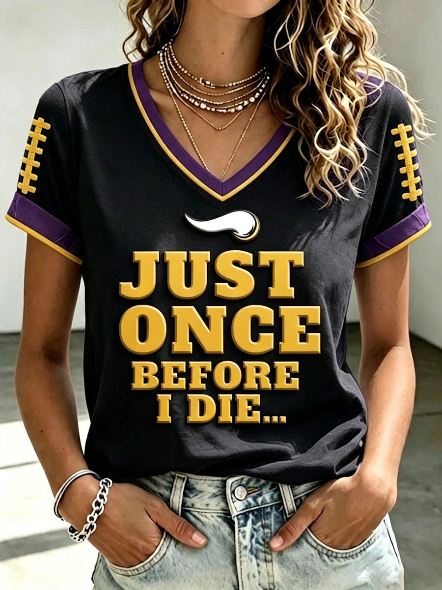 Women's Just Once Before I Die Short-sleeved T-shirt