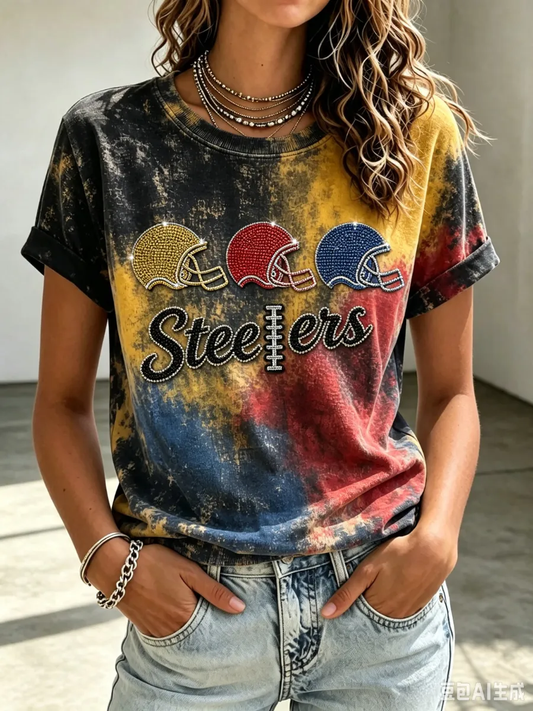 Women's Football Short-sleeved T-shirt
