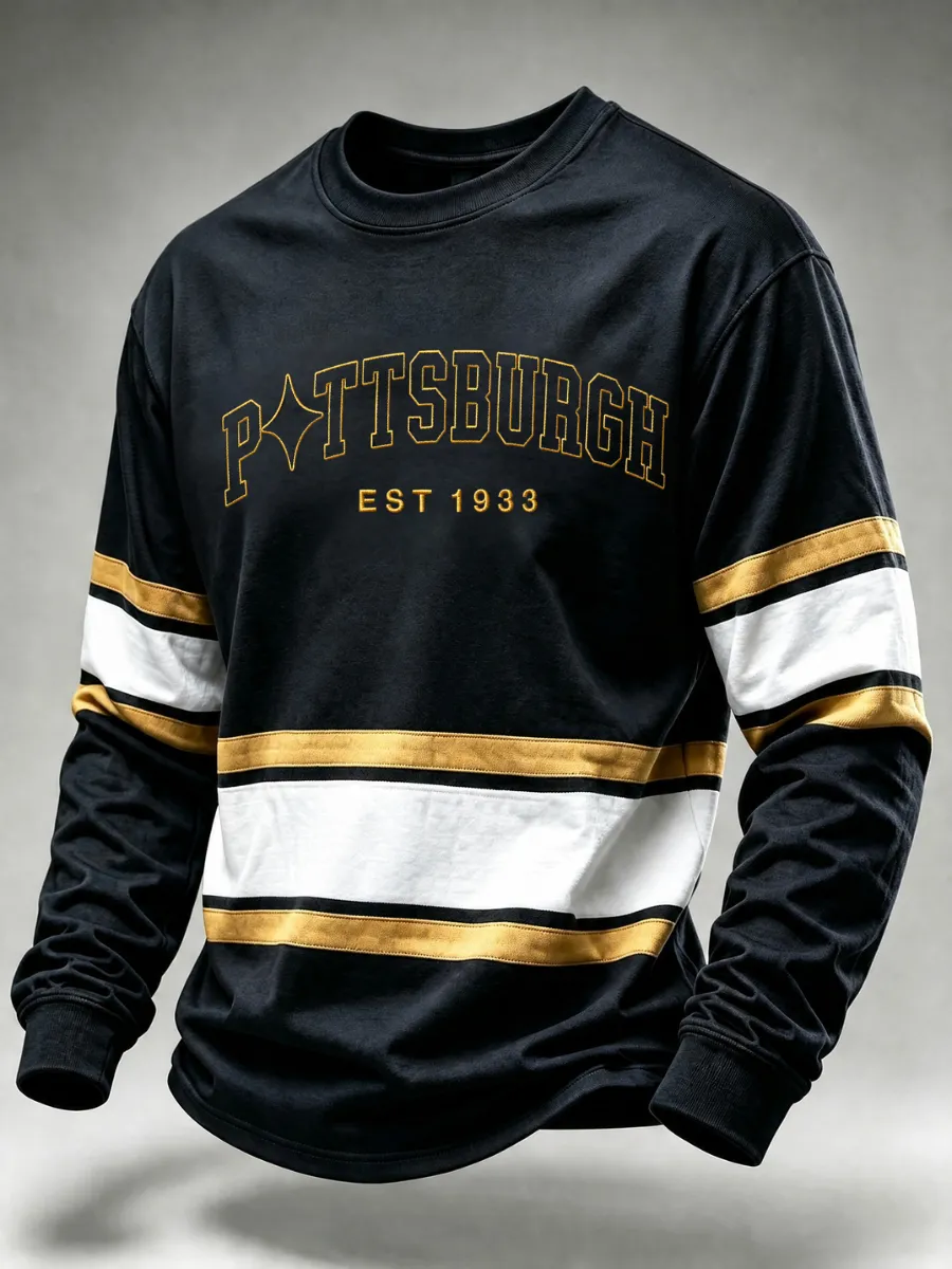 Men's Football Crew Neck Sweatshirt