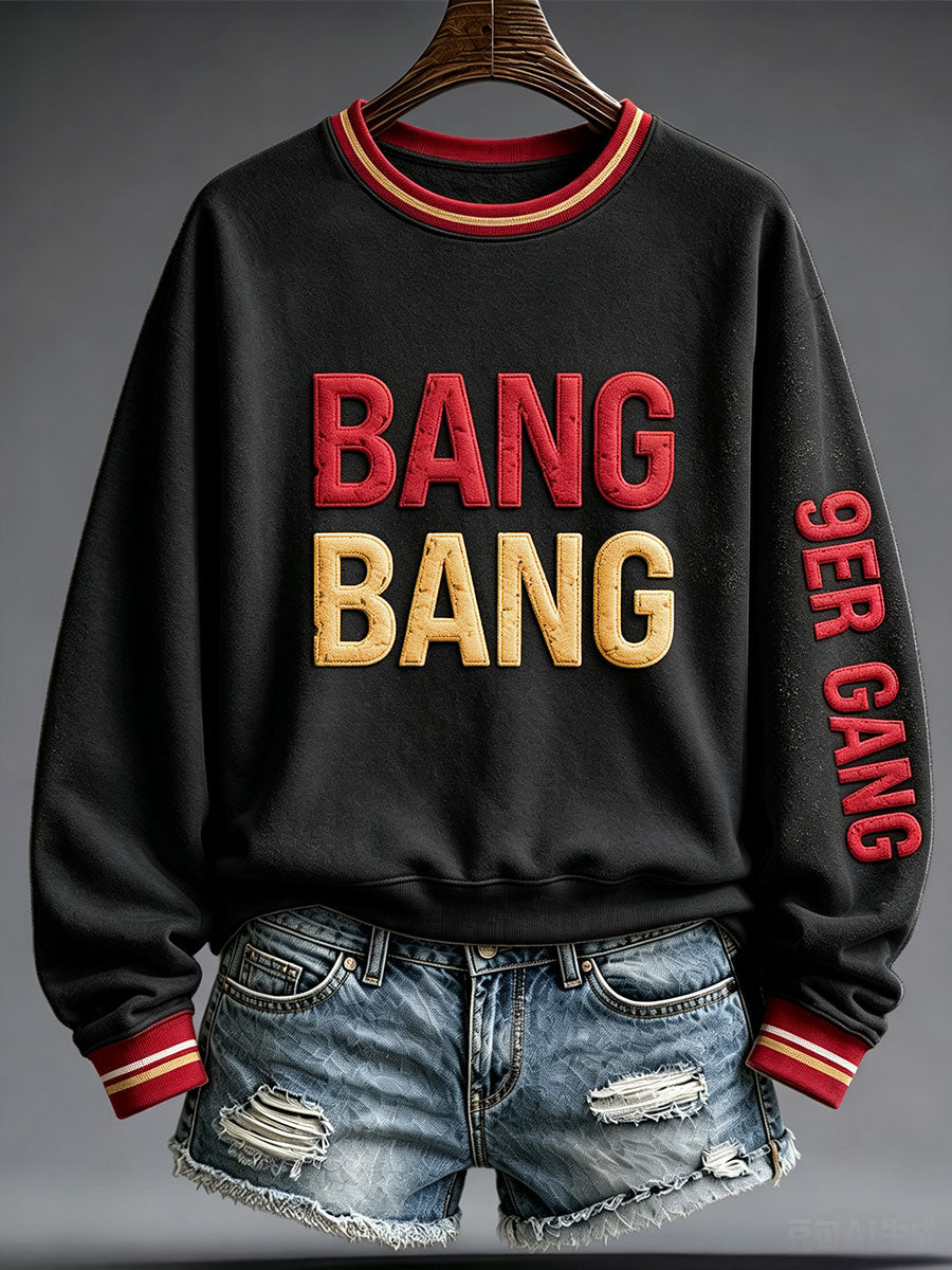 Women's Football Lover San Francisco Faithful Art Printed Sweatshirt