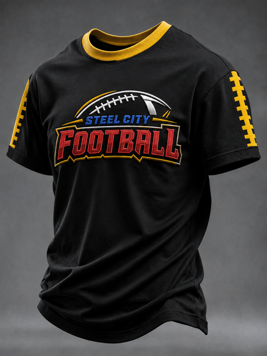 Men's Football Short Sleeves T-shirt