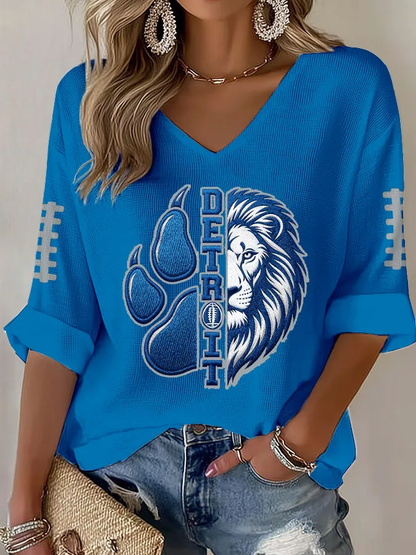Women's Football Waffle T-shirt