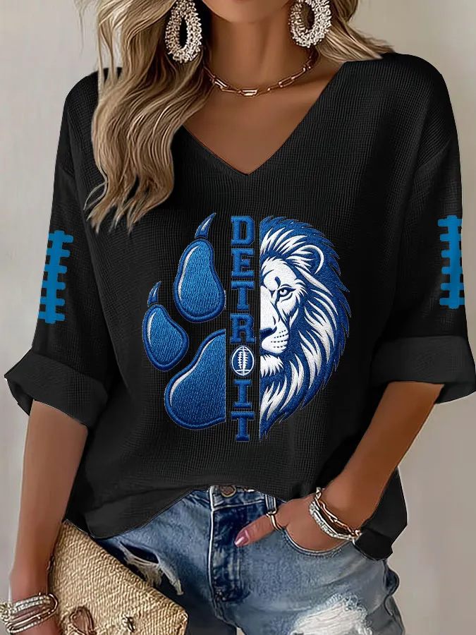 Women's Football Waffle T-shirt
