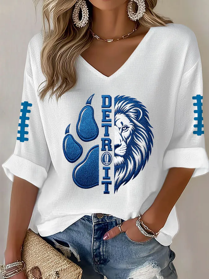 Women's Football Waffle T-shirt