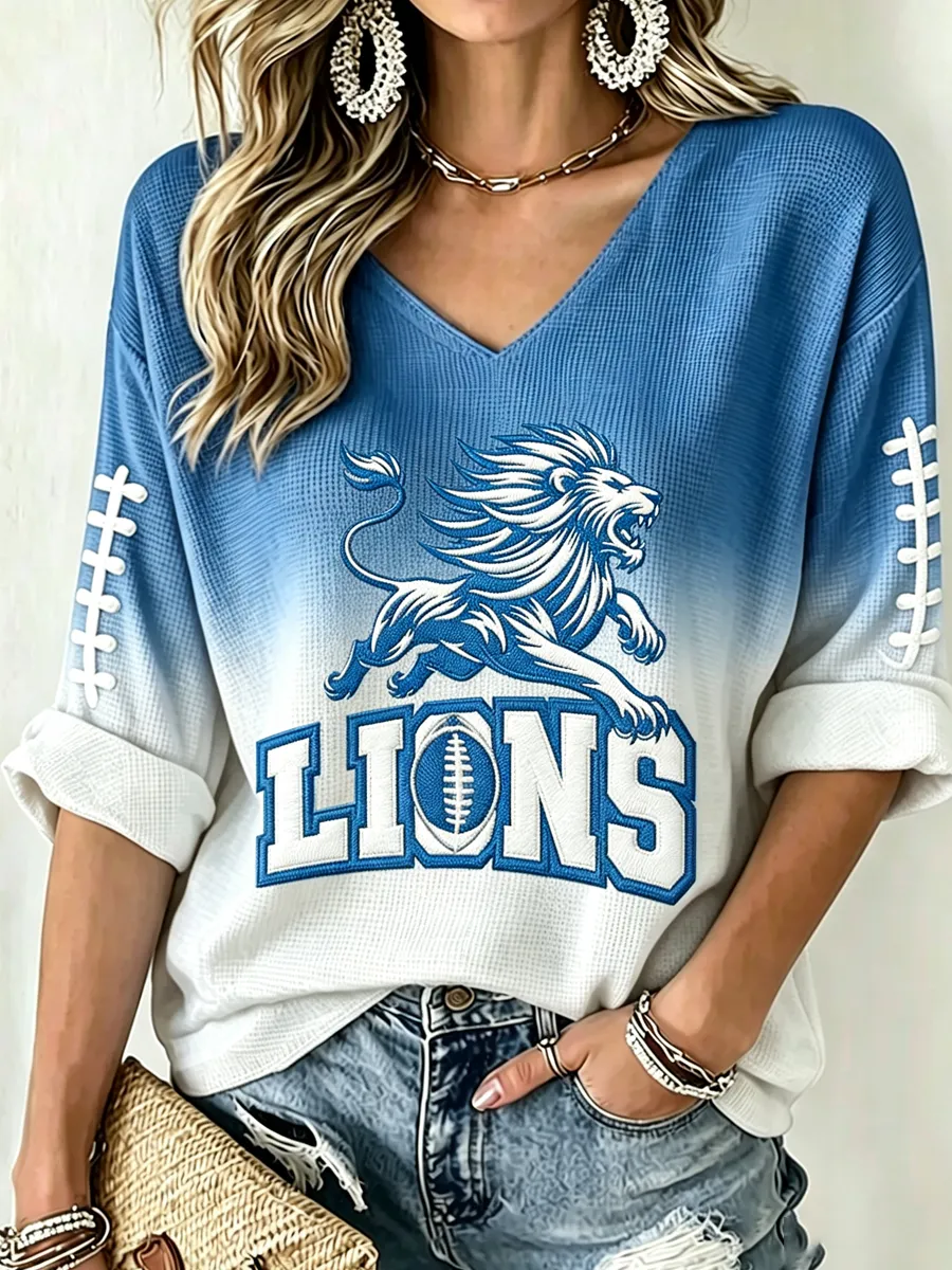 Women's Football Waffle T-shirt