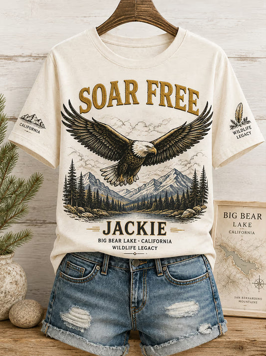 Women's Forever Over Big Bear Fly Free Jackie Print T-shirt