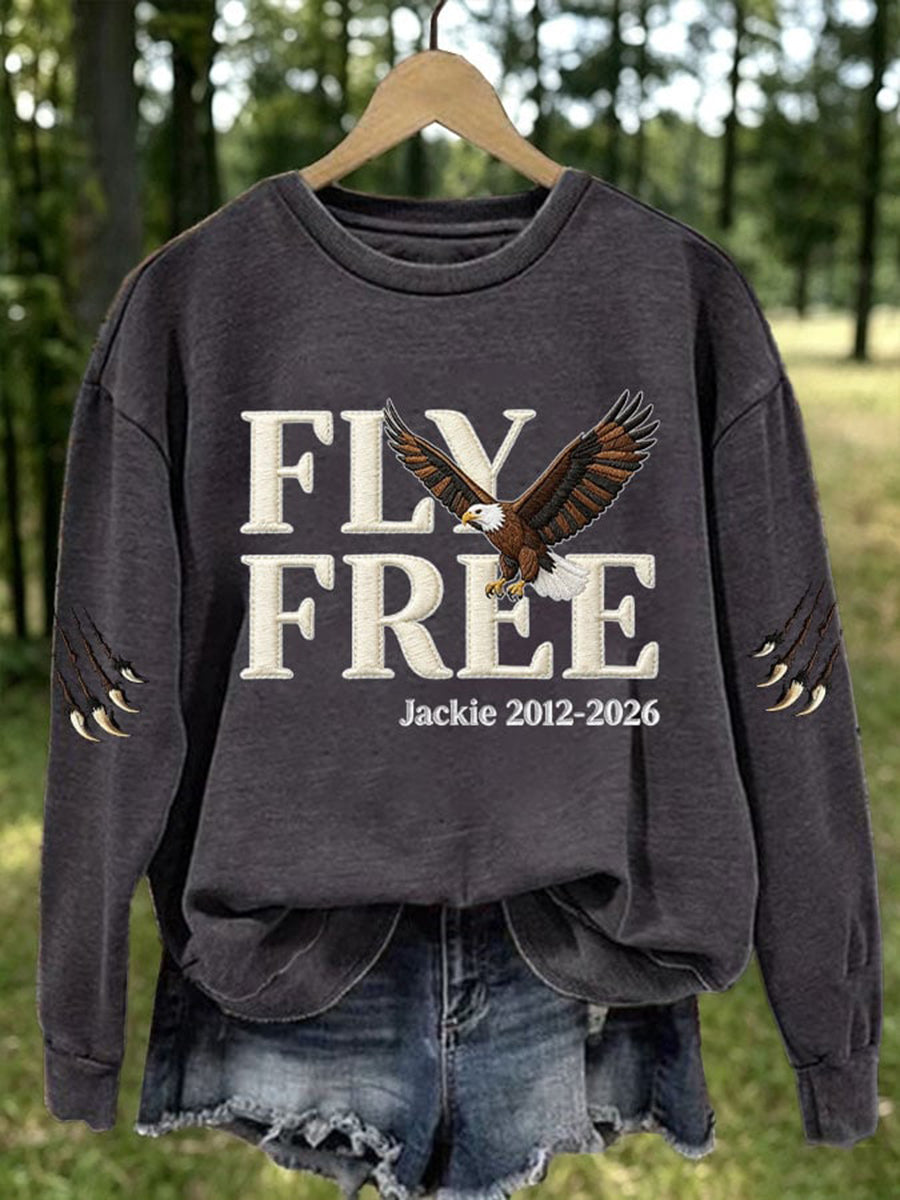 Women's Forever Over Big Bear Fly Free Jackie Print Sweatshirt