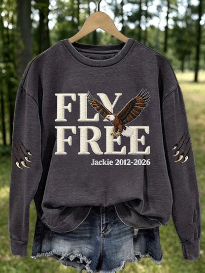 Women's Forever Over Big Bear Fly Free Jackie Print Sweatshirt