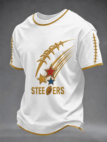 Men's Football Short Sleeves T-shirt