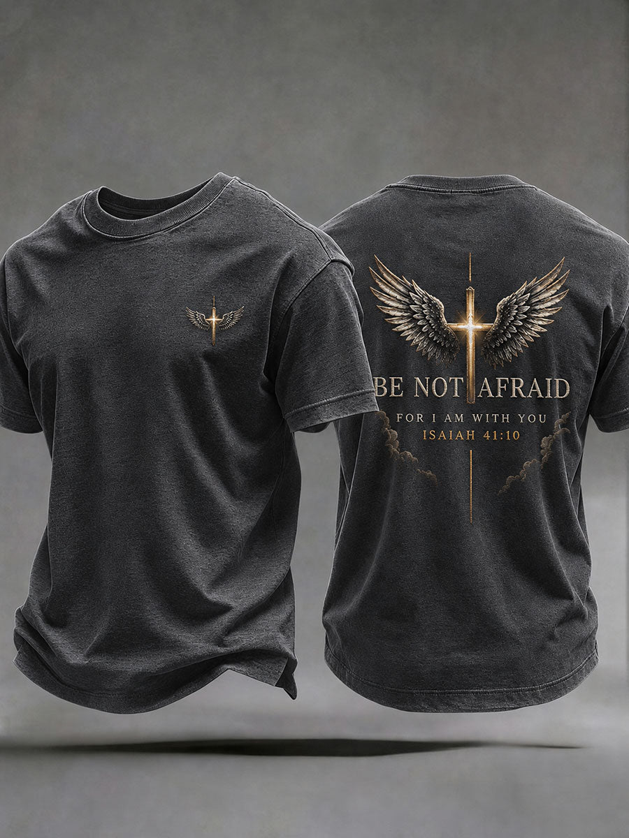 Men's 'Be Not Afraid' Printed Casual T-Shirt