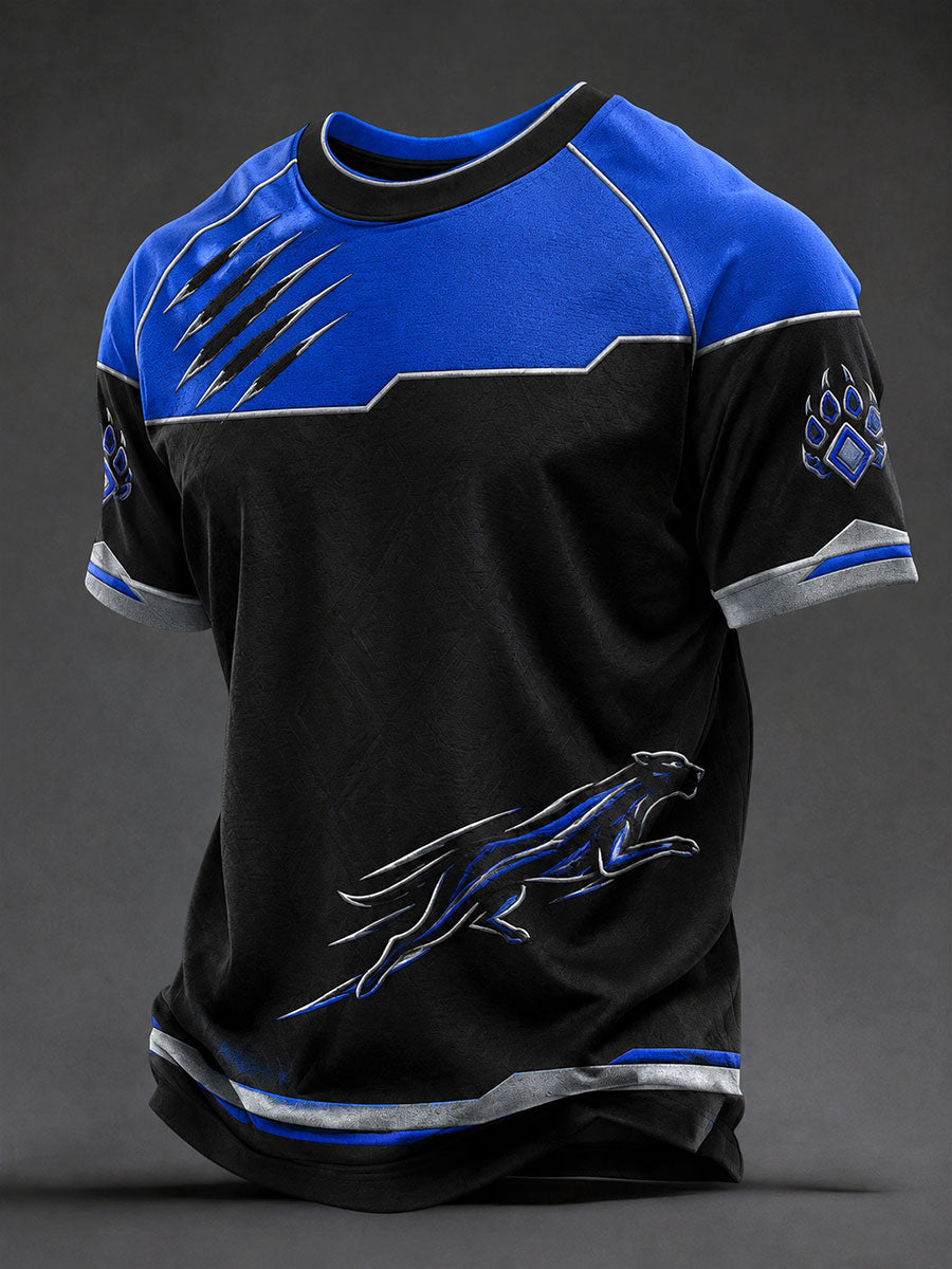 Men's Black Panther Rugby T-shirts